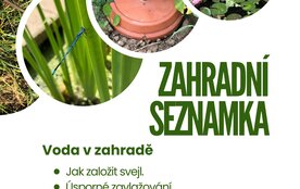 Zahradní seznamka – voda v zahradě