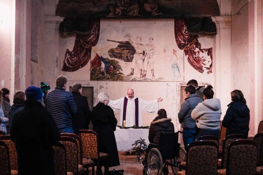 Mše svatá v kapli Káznice