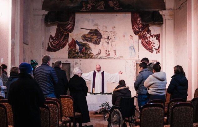 Mše svatá v kapli Káznice