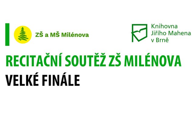 Recitační soutěž ZŠ Milénova — velké finále