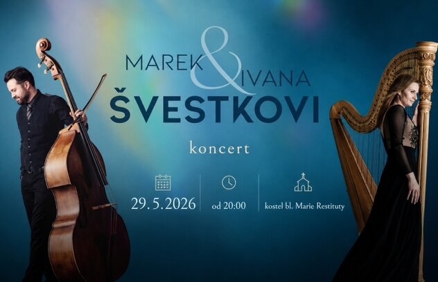 Koncert pro harfu a kontrabas (Noc kostelů – Lesná)