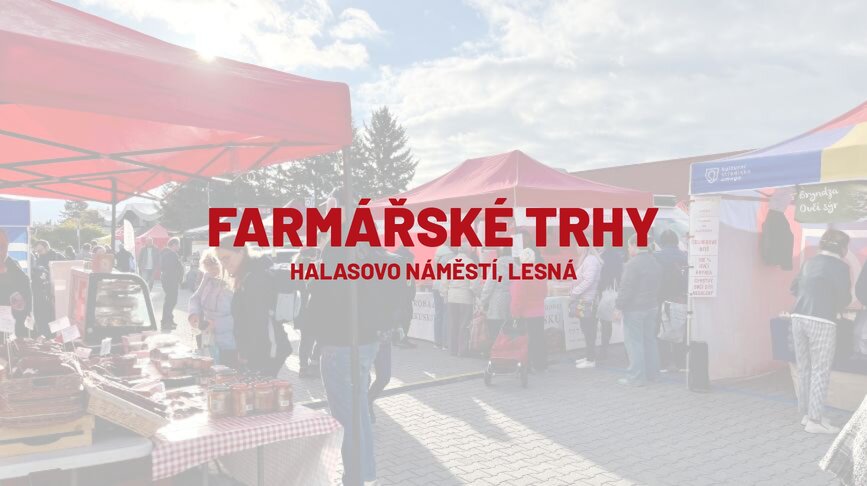 Farmářské trhy na Halasově náměstí