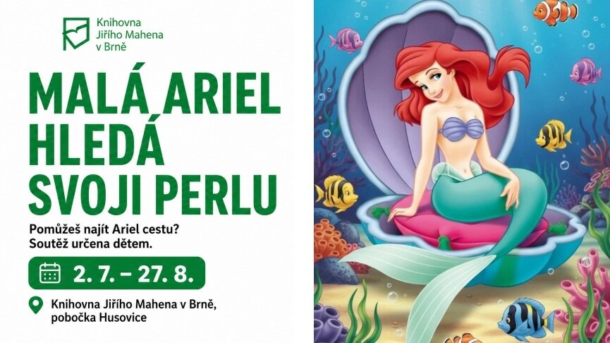 Malá Ariel hledá svoji perlu