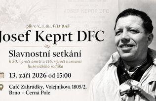 Uctění památky letce RAF Josefa Keprta