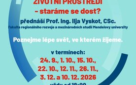 Přednáška z cyklu „Životní prostředí – staráme se dost?“