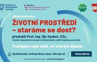 Přednáška z cyklu „Životní prostředí – staráme se dost?“