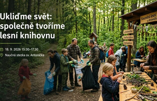 Ukliďme svět: společně tvoříme lesní knihovnu