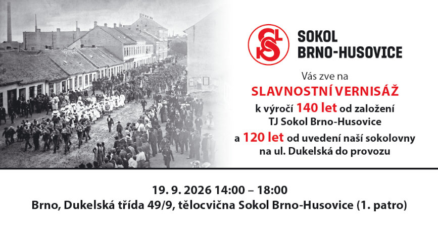 Vernisáž k výročí Sokola a sokolovny v Husovicích