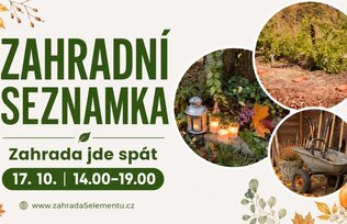 Zahradní seznamka – Zahrada jde spát