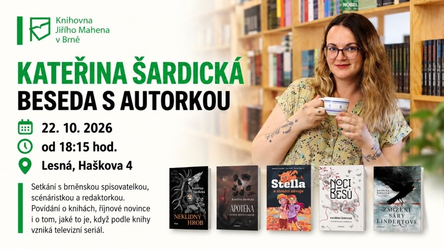 Kateřina Šardická – beseda s autorkou