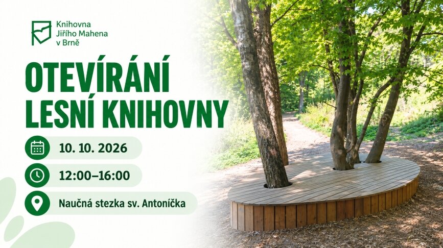 Otevírání Lesní knihovny – stánek Knihovny Jiřího Mahena