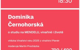 Večer s vinařem – Dominika Černohorská